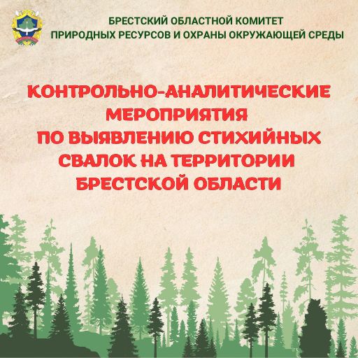 Контрольно-аналитические мероприятия по выявлению стихийных свалок в Брестской области