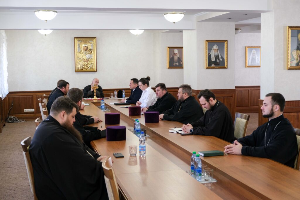 Встреча руководства Брестского облкомитета с Архиепископом Брестским и Кобринским Иоанном и представителями Брестской епархии