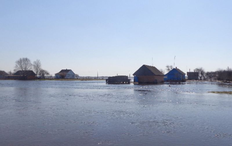 Подтопление талыми водами Брестской и Гомельской областей