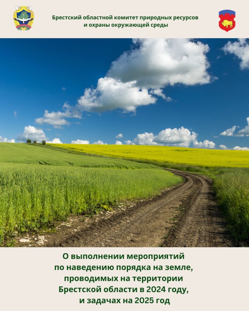 Заседание Брестского облисполкома: «О выполнении мероприятий по наведению порядка на земле, проводимых на территории Брестской области в 2024 году, и задачах на 2025 год»