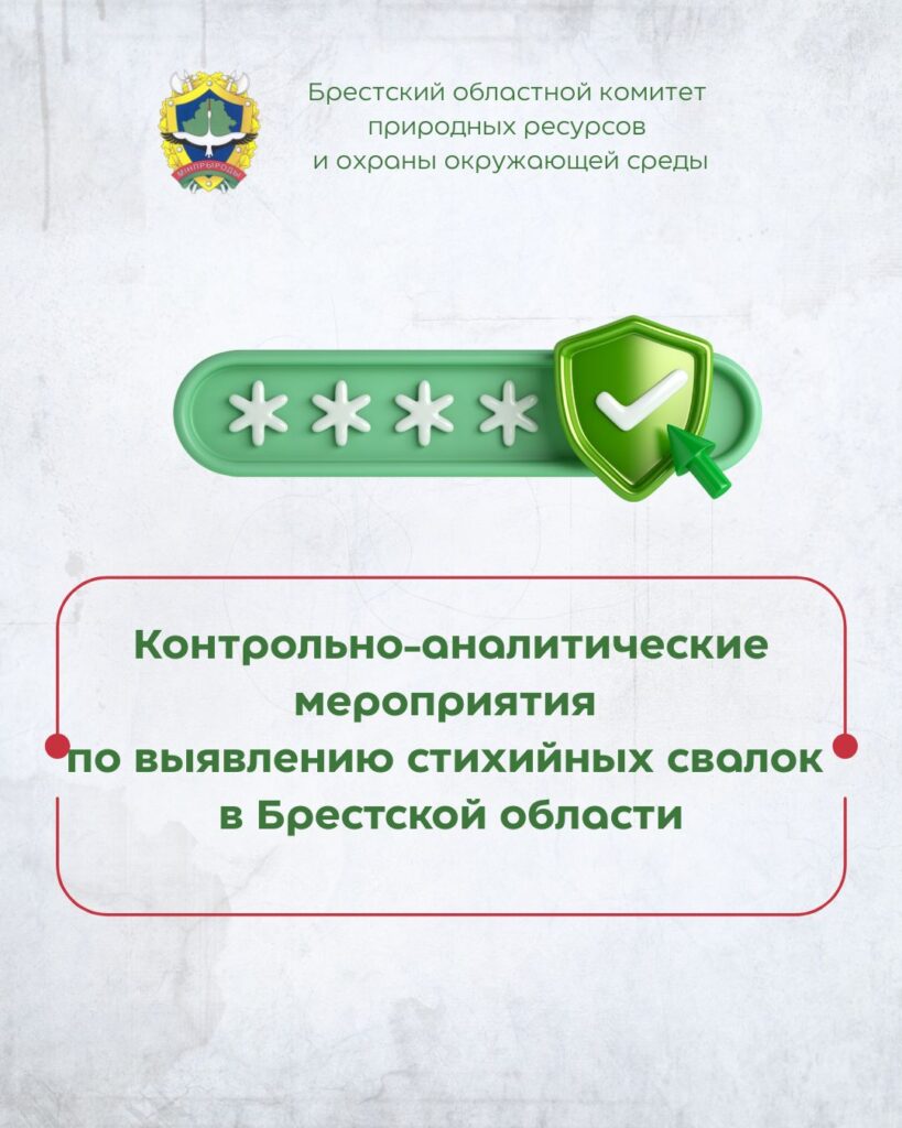 Контрольно-аналитические мероприятия по выявлению стихийных свалок в Брестской области