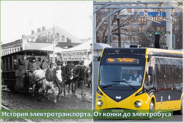 История электротранспорта. От конки до электробуса
