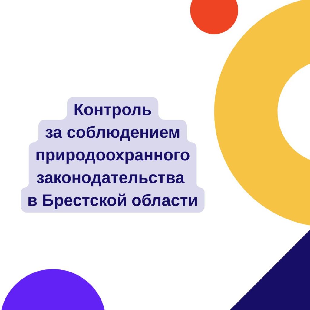 Контроль за соблюдением природоохранного законодательства в Брестской области