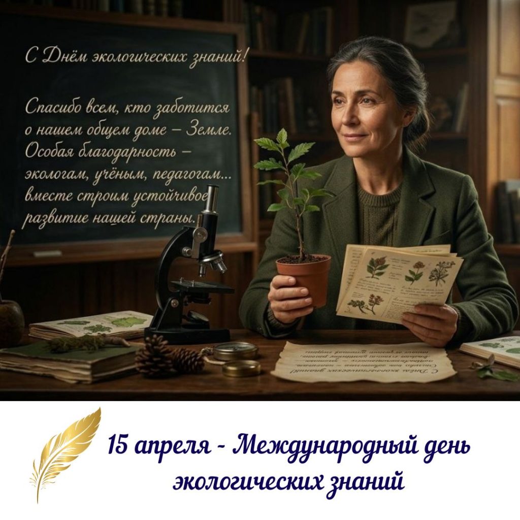 15 апреля —  Международный день экологических знаний