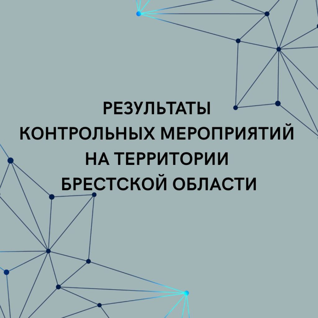 Результаты контрольных мероприятий на территории Брестской области