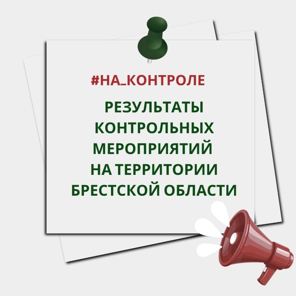 Результаты контрольных мероприятий на территории Брестской области
